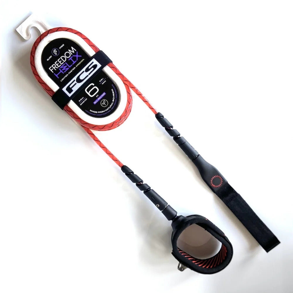 Leash FCS All Round Freedom Helix 6 Red/Black